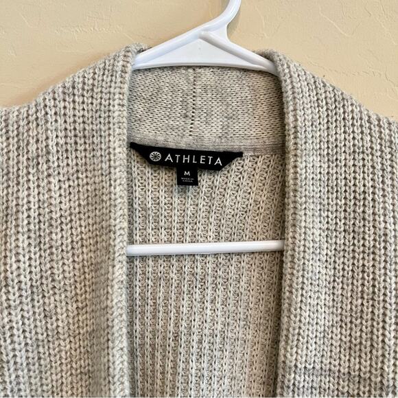 Athleta grey ombré wool cashmere knit open cardigan - Picture 4 of 8